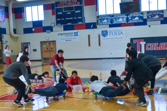 Freshmen Students Competing in IBEST Olympics