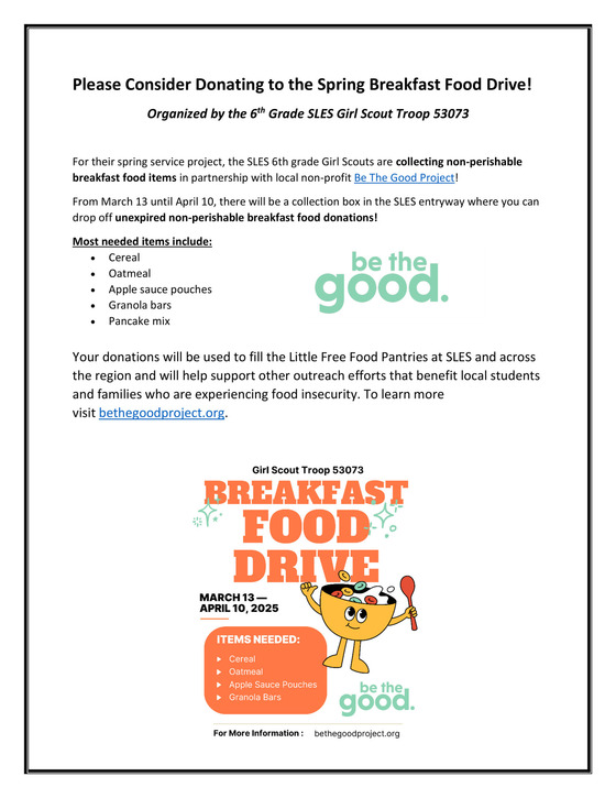 Girl Scout Food Drive