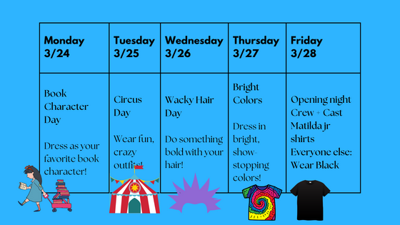 Matilda Spirit Week