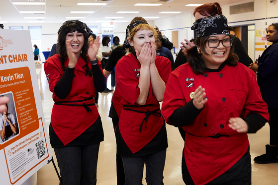culinary students smiling