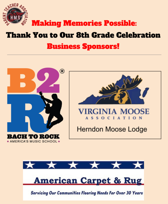 8th Grade Celebration Sponsors