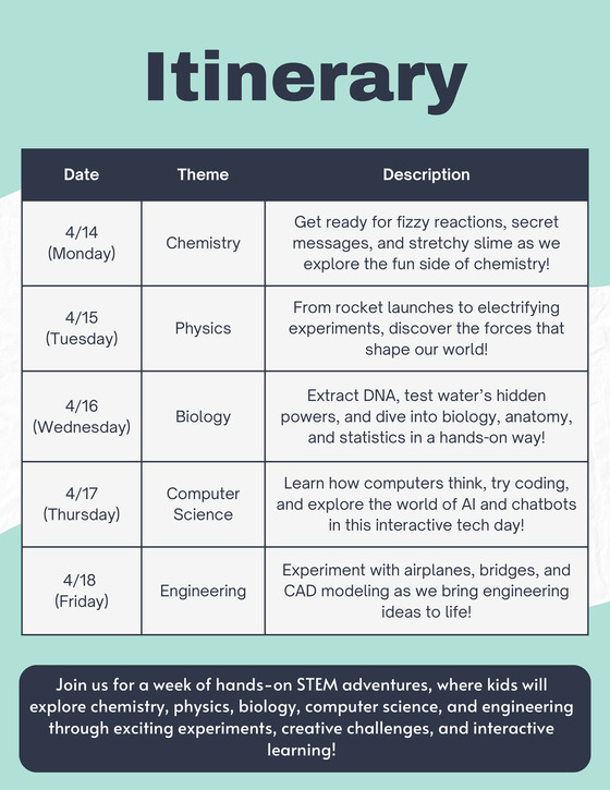 Spring Break STEM Camp