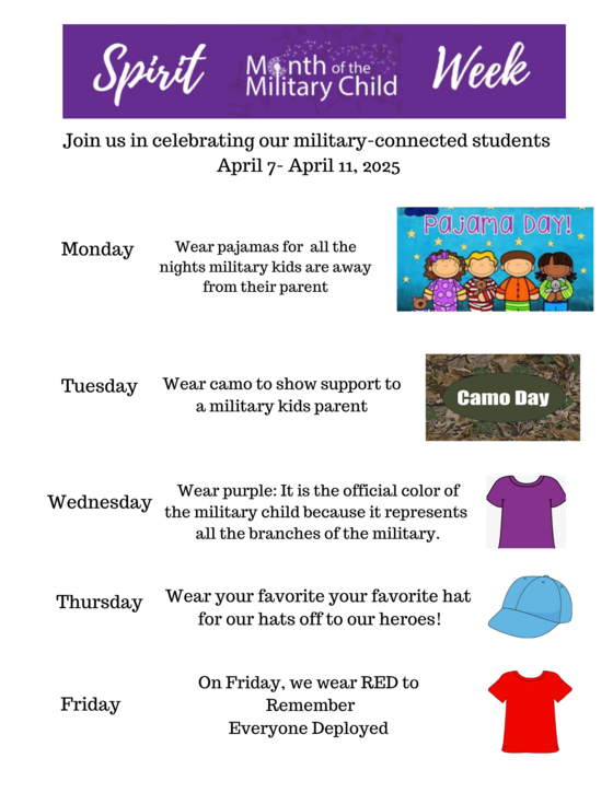 april spirit week