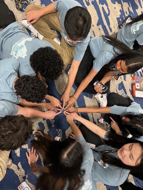 HOSA students connecting with each other