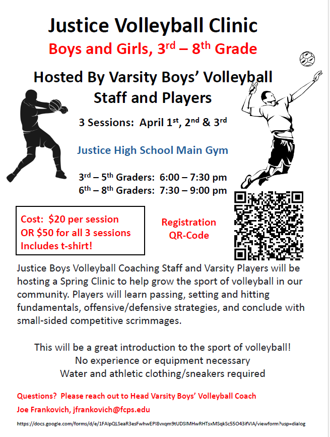 Justice Volleyball Clinic