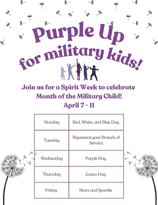 purpleup spirit week