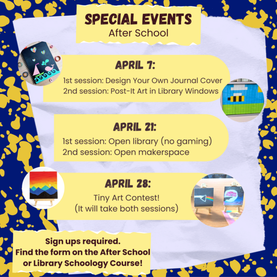 Library Events Flier