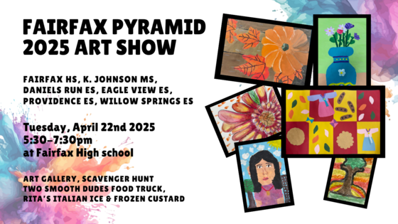 You are invited to the Fairfax Pyramid Art Show on February 22nd.