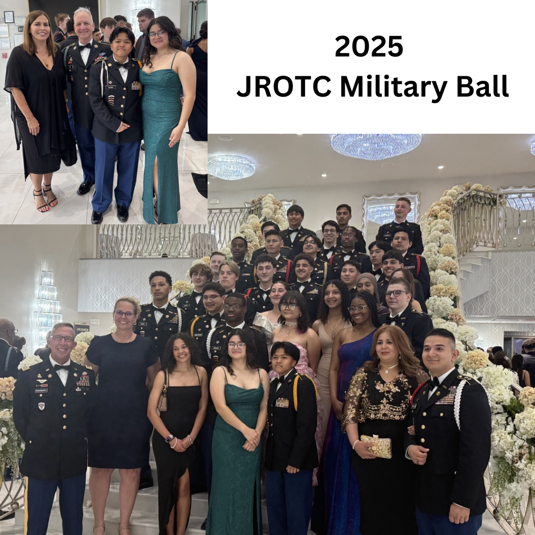 students and teachers dressed up and standing on steps for a photo