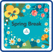 Spring break with a flower border