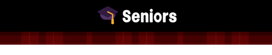 Seniors Banner with graduation cap emoji