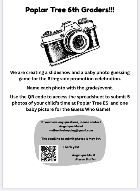 6th grade photos needed