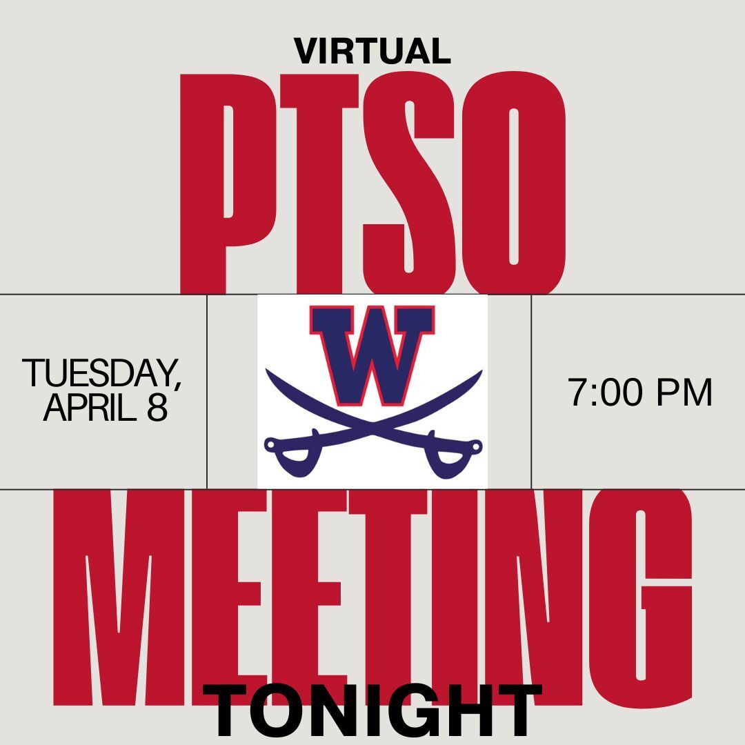 Virtual PTSO Meeting tonight, Join us!