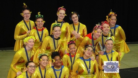 Woodson winter guard wins GOLD Medal in their class at the Atlantic Indoor Association Winterguard Championships