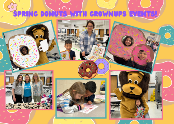donuts with grownups photo collage