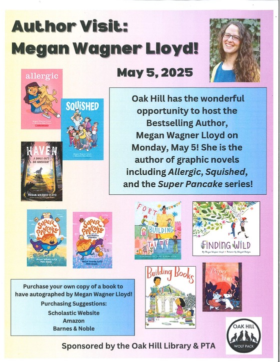 Author Visit- pictures of her books