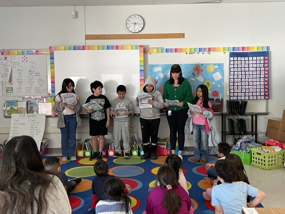 3rd Graders do a readers theater for younger students 
