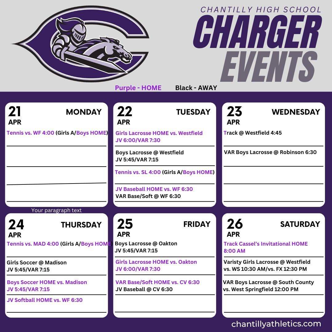 Charger Events