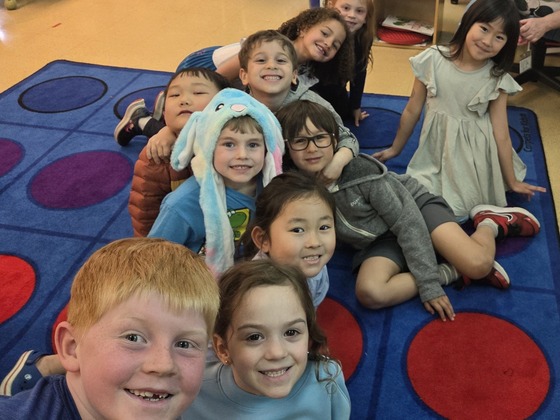 kindergarten is happy to be back in class after spring break