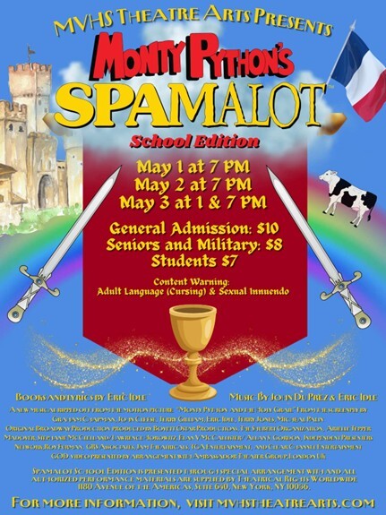 Muunt Vernon HS Spring Production Flyer