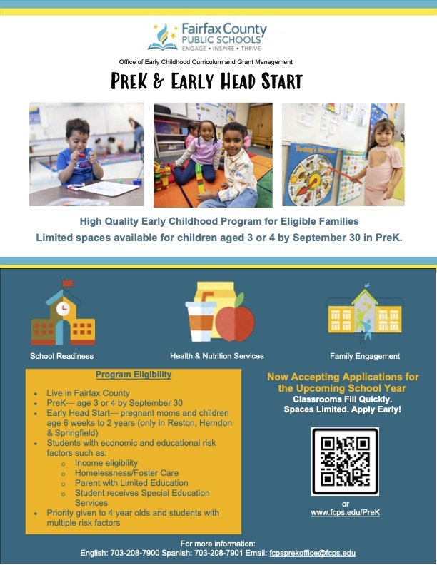 Pre k Flyer english