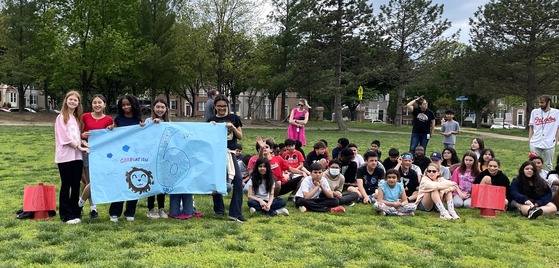 6th grade students at Pep Rally