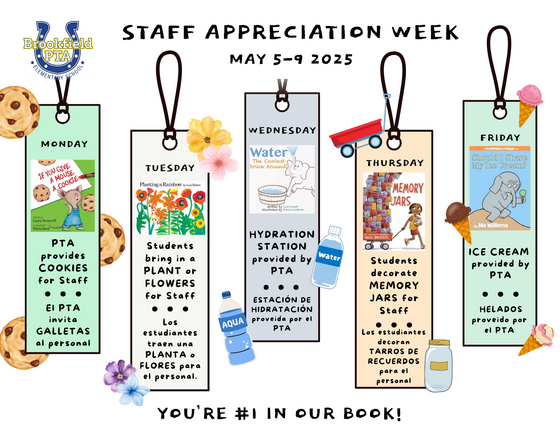 Teacher Week Calendar