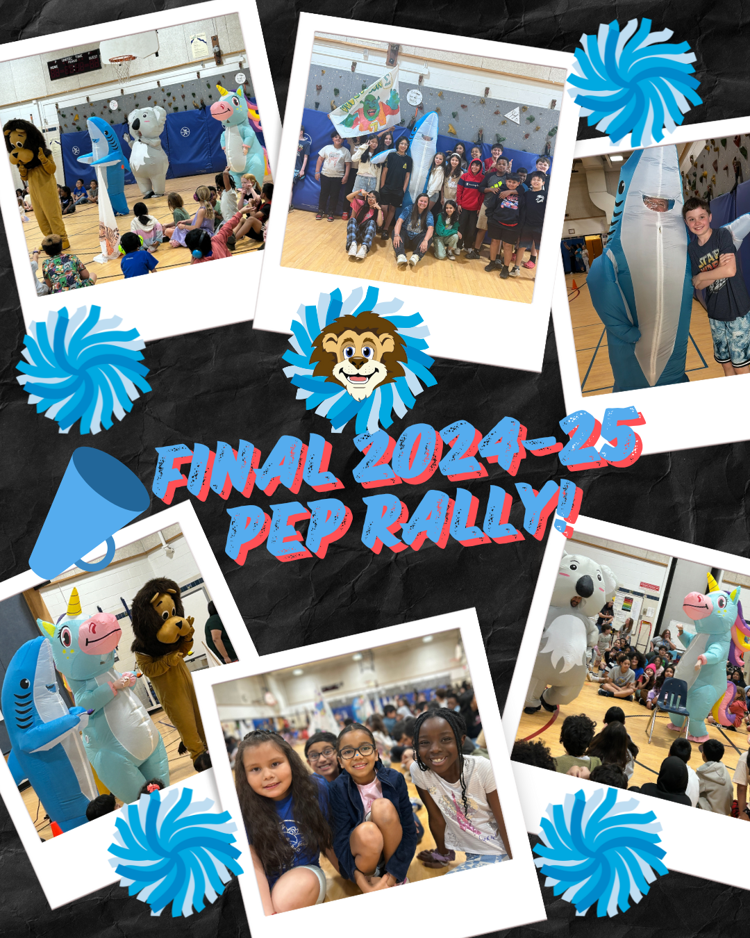 pep rally collage