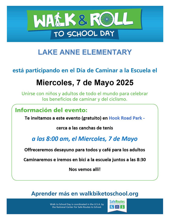 May Walk & Roll Flyer Spanish
