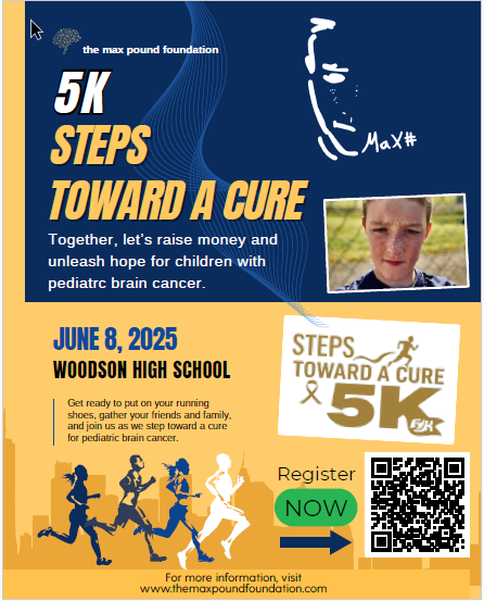 Woodson HS 5k to a Cure poster