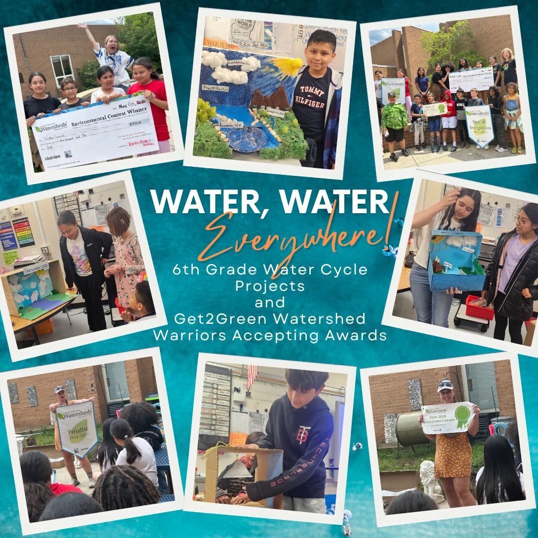 watershed award and water cycle projects photo collage