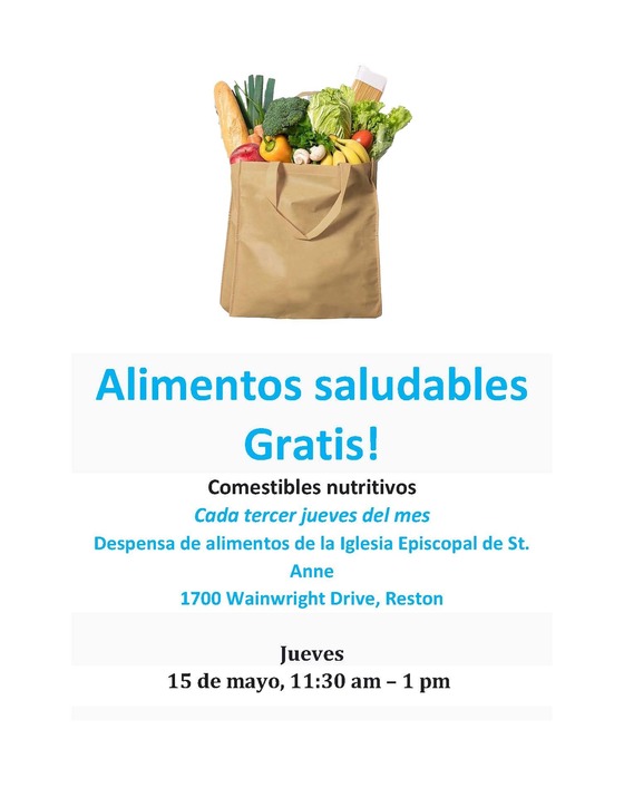 No Cost Healthy Food Flyer Spanish