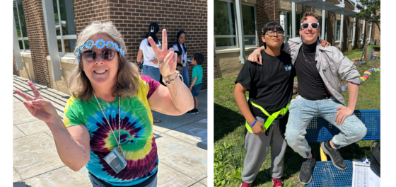 Underground staff spirit day at HMES.