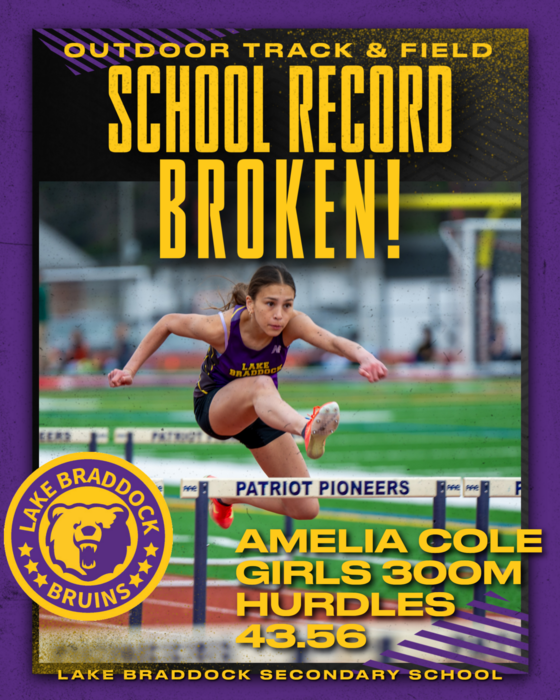 School Record Broken 300m Hurdles Amelia C.
