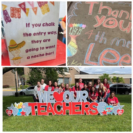 teacher appreciation collage