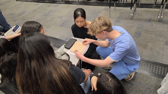 Student teaching suturing