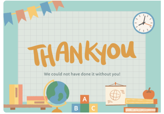 PTA Volunteer Thank You