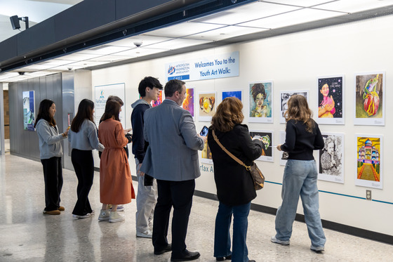 Community Members Enjoy Dulles Youth Art Walk