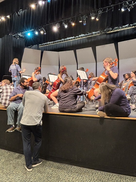 Orchestra Department partnered with our Deaf and Hard of Hearing program to perform