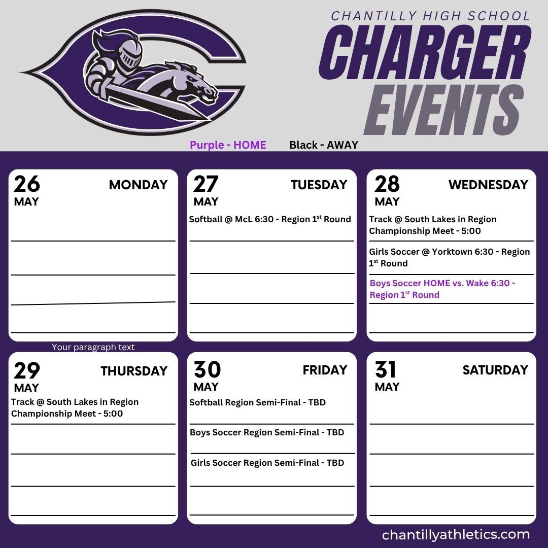 Charger Events