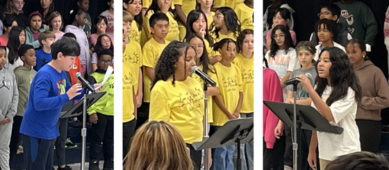 Student speakers and soloists featured in the concerts