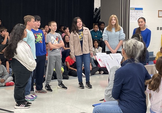 All-County Choral Festival singers performed a song
