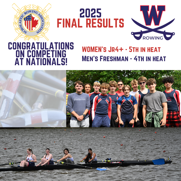 Woodson Rowing 2025 Final Results