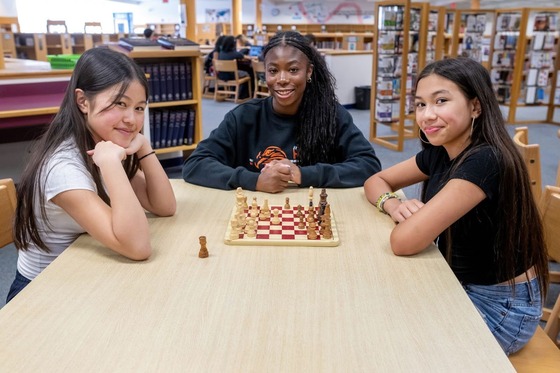 students playing chess