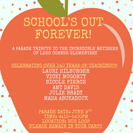 Teacher Retirement Parade