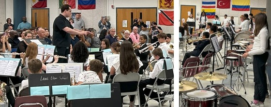 Band students performing their Spring Concert