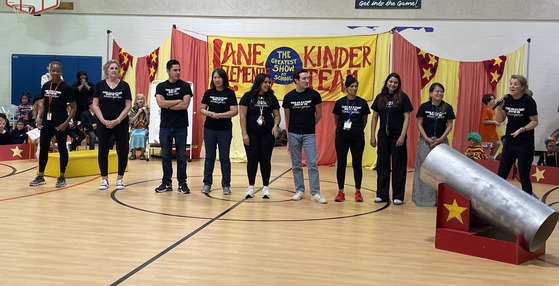 Kindergarten teachers and staff that produced the circus