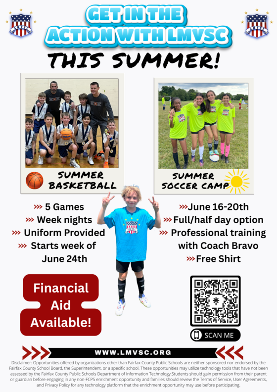 LMVSC soccer and basketball camps