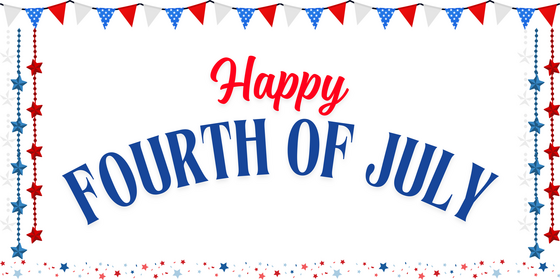 Fourth of July banner