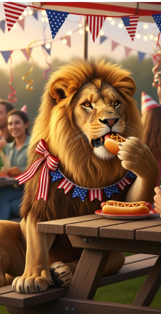 July 4th Lion